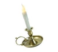 Bougeoir antique en métal et bougie LED sans flamme pour salon et décorations d'événements spéciaux avec base sûre Bougeoir électronique LED sans flamme avec supports