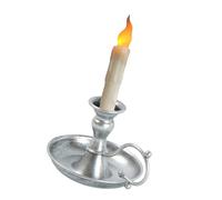 Bougeoir antique en métal et bougie LED sans flamme pour salon et décorations d'événements spéciaux avec base sûre Bougeoir électronique LED sans flamme avec supports