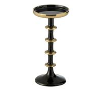 Bougeoir Boule en Métal Ramiro 23cm Noir & Or