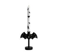 Bougeoir chauve-souris d'Halloween avec une bougie LED et