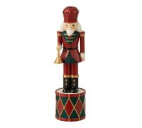 Bougeoir de Noël Casse-Noisette 32cm Rouge