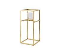 Bougeoir Design en Métal Elegant 35cm Or