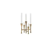 Bougeoir en aluminium or, chandelier, 5 bougies - House Doctor, Tristy - 16x16x20 cm