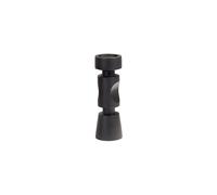 Bougeoir en bois de manguier noir mat, forme originale - Woood, Midi - 12x12x36 cm