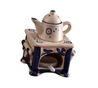 Bougeoir en céramique pour bougie chauffe-plat, brûleurs à mazout pour huile parfumée, chauffe-cire pour bougie chauffe-plat, décoration de chambre à coucher, diffuseur parfumé pour décorations de