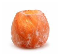 Bougeoir en Cristal de Sel Himalaya Rock 1kg - 100% Authentique Cristal de Sel d'Himalaya Naturel - Sculpté à la Main - Porte-Bougie en Matière Naturelle de Qualité - Forme Naturelle - Zen’Light