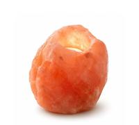 Bougeoir en Cristal de Sel Himalaya Rock 500g - 100% Authentique Cristal de Sel d'Himalaya Naturel - Sculpté à la Main - Porte-Bougie en Matière Naturelle de Qualité - Forme Naturelle - Zen’Light