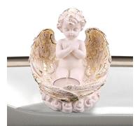 Bougeoir en forme d'ange - Figurine de chérubin de style européen - Bougeoir décoratif pour maison, mariage, centre de table, décoration d'anniversaire