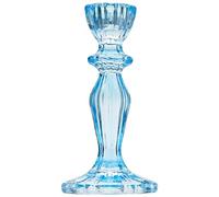 Bougeoir en verre bleu | Bougeoir conique décoratif pour les repas à l'intérieur ou à l'extérieur, décorations élégantes pour le dîner, anniversaire, jardin, mariage, décoration de la maison