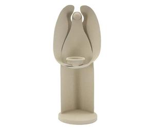 Bougeoir essentiel Mauro Ferretti Angel Beige 12,5x10x30 cm