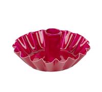 Bougeoir festonné en métal Rose - Fait à la Main en Inde avec Finition émail - Décoration de Table élégante - Utilisation Polyvalente pour Une Ambiance de dîner et Style cheminée Toute l'année