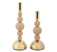Bougeoir Mauro Ferretti Bolly (x2) Rose 10x24-10x29,5 cm