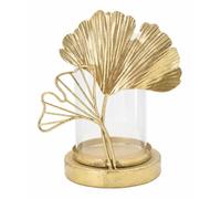 Bougeoir Mauro Ferretti Leaf Doré 17x12x21 cm