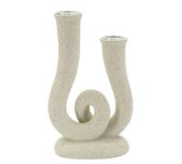 Bougeoir Mauro Ferretti Stons Beige 12x7x20 cm