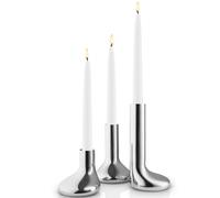Bougeoir MELLOW, set de 3 pc, argent, acier inoxidable, Eva Solo