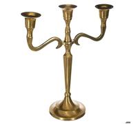 Bougeoir métal doré H27cm - Atmosphera Créateur d'intérieur
