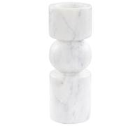 Bougeoir Minimaliste en Marbre Forme Irrégulière Décoration Blanc Ioannina