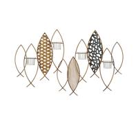 Bougeoir murale Mauro Ferretti Fish Multicolore 66x9x40,5 cm