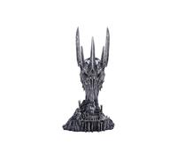 Nemesis Now Photophore Le Seigneur des Anneaux Sauron 33 cm en résine, Argent, Sculpture du Seigneur des Anneaux Sauron sous Licence Officielle, Insert en métal pour Tenir Une Bougie Chauffe-Plat,