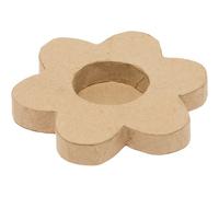 Bougeoir o'color carton a decorer forme fleur 10cm lot 5 unites