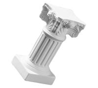 Bougeoir Romain Antique en Résine, Pilier Décoratif Blanc pour Table