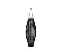 VidaXL Bougeoir Suspendu Bambou Noir