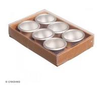 Bougeoirs en métal 2,2 cm - 6 pcs G