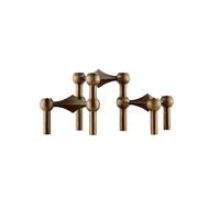 Bougeoirs Ensemble de 3 en Laiton Bruni