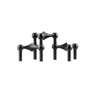 Bougeoirs, Lot de 3, Noir