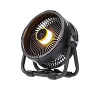 BougeRV F01 Ventilateur Portable Rechargeable Batterie 20000mAh, Support Métallique, USB Silencieux et Puissant, Lampe LED, App pour Table, Voiture, Camping-Car, Fourgon, Tente