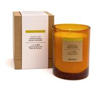 Bougie 1 mèche citron et thé vert Marron 1 Mèche
