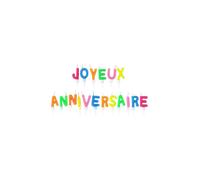 Paris Prix – Bougies lettres PARTY TIME 1 an de Plus BO2024 – 18 lettres 4 cm Multicolore