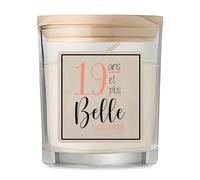 Bougie 19 ans et plus belle que jamais | Candle | Idée Cadeau Anniversaire Fête Original Famille Travail Départ Collègue Retraite Noël
