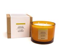 Bougie 3 mèches citron et thé vert Marron 3 Mèches