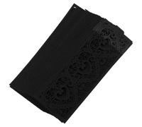 Bougie Abat-jour Cylindrique 50 Pièces en Papier Noir | Design Ajouré de Cœur, Montage Facile, Diffuse une Lumière Douce, Décoration Élégante pour Salon et Présent de Pendaison