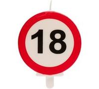 bougie anniversaire 18 ans panneau 6.3cm - dekora 345398 Multicolore G