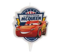 Dekora Design Bougie d'anniversaire 2D Flash McQueen 7,5 cm Rouge 346215