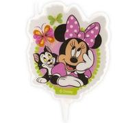 bougie anniversaire 2d miinnie 7.5cm - dekora 346224 Rose G
