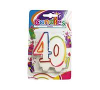 Bougie anniversaire 40 ans.