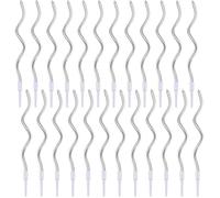 Bougie anniversaire en Spirale,24 Pcs Bougies Deco de Gâteau Accessoires de Décoration de Gâteau pour Fête Argent