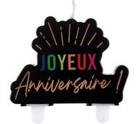 bougie anniversaire multi 8.1x7.5cm - générique 000902100000011 Noir G