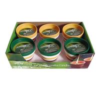 Bougie anti-moustiques 10 cm céramique - Pack de 6