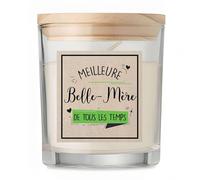 Bougie Belle-Mère Meilleure de tous les temps | Candle | Idée Cadeau Belle Maman Fête des Mères Original Anniversaire Fête Famille Amour Noël