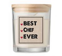 Bougie Best Chef Ever | Candle | Idée Cadeau Patron Boss Original Travail Départ Collègue Retraite Anniversaire Noël