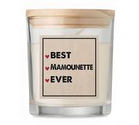 Bougie Best Mamounette Ever | Candle | Idée Cadeau Maman Mère Fête des Mères Original Anniversaire Fête Famille Amour Noël