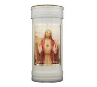 Bougie blanche de 15 cm (Sacré-Cœur de Jésus 9319)