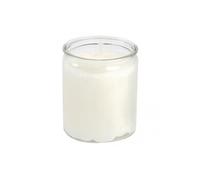 Bougie Blanche Pot en Verre - x 8 - Verre