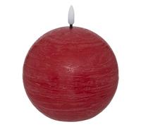 Bougie boule à led "molia" d8cm rouge - Atmosphera créateur d'intérieur