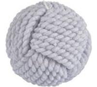 Bougie Boule Effet Cordage Blue Wave 9cm Bleu Clair
