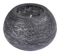 Bougie Boule Déco Rustique 13cm Noir